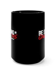 Load image into Gallery viewer, Be Strong and Courageous - Black Mug 15oz