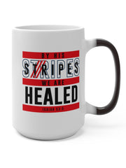 Load image into Gallery viewer, By His Stripes We are Healed - Color Changing Mug