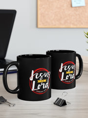 Load image into Gallery viewer, Jesus is Lord - Black mug 11oz