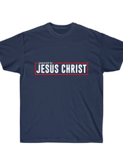 Load image into Gallery viewer, Powered by Jesus Christ - Men's Ultra Cotton Tee