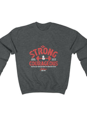 Load image into Gallery viewer, Men's Be strong and Courageous Heavy Blend™ Crewneck Sweatshirt