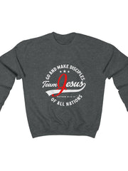 Load image into Gallery viewer, Men's Go and Make disciples Heavy Blend™ Crewneck Sweatshirt