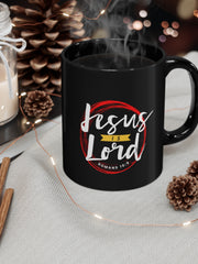 Load image into Gallery viewer, Jesus is Lord - Black mug 11oz