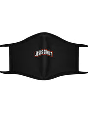 Load image into Gallery viewer, Powered by Jesus Christ - Fitted Polyester Face Mask