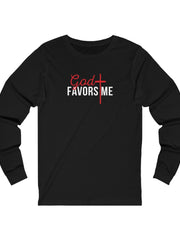 Load image into Gallery viewer, God Favors Me - Women's Jersey Long Sleeve Tee