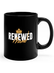 Load image into Gallery viewer, Renewed Mind - Black mug 11oz