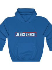 Load image into Gallery viewer, Powered by Jesus Christ - Men's Heavy Blend™ Hooded Sweatshirt