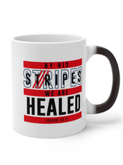 Load image into Gallery viewer, By His Stripes We are Healed - Color Changing Mug