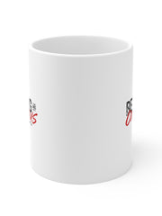 Load image into Gallery viewer, Be Strong and Courageous - White Ceramic Mug