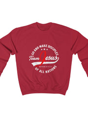 Load image into Gallery viewer, Men's Go and Make disciples Heavy Blend™ Crewneck Sweatshirt
