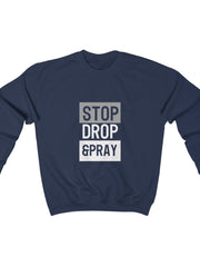 Load image into Gallery viewer, Men's Stop Drop Pray Heavy Blend™ Crewneck Sweatshirt