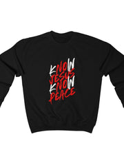 Load image into Gallery viewer, Know Jesus Know Peace - Men's Heavy Blend™ Crewneck Sweatshirt