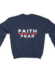 Load image into Gallery viewer, Men's Faith over Fear Heavy Blend™ Crewneck Sweatshirt