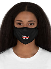 Load image into Gallery viewer, Faith over Fear - Fitted Polyester Face Mask