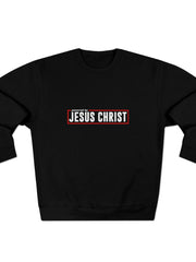 Load image into Gallery viewer, Powered by Jesus Christ - Men's Premium Crewneck Sweatshirt