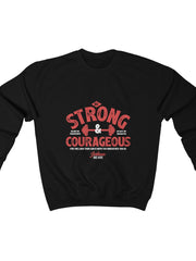 Load image into Gallery viewer, Men's Be strong and Courageous Heavy Blend™ Crewneck Sweatshirt