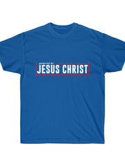 Load image into Gallery viewer, Powered by Jesus Christ - Men's Ultra Cotton Tee