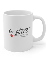 Load image into Gallery viewer, Be Still - White Ceramic Mug