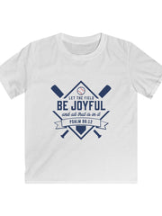 Load image into Gallery viewer, Let The Field Be Joyful - Kids Softstyle Tee