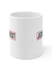 Load image into Gallery viewer, Powered by Jesus Christ - White Ceramic Mug