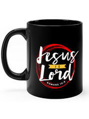 Load image into Gallery viewer, Jesus is Lord - Black mug 11oz