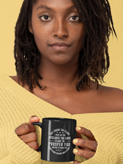 Load image into Gallery viewer, For I know the plans I have for you - Black mug 11oz