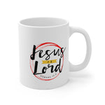 Load image into Gallery viewer, Jesus is Lord - White Ceramic Mug
