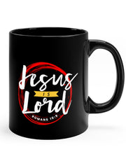 Load image into Gallery viewer, Jesus is Lord - Black mug 11oz
