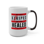 Load image into Gallery viewer, By His Stripes We are Healed - Color Changing Mug
