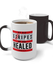 Load image into Gallery viewer, By His Stripes We are Healed - Color Changing Mug
