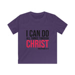 Load image into Gallery viewer, I Can Do All Things Through Christ - Kids Softstyle Tee
