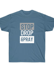 Load image into Gallery viewer, Stop Drop Pray - Unisex Ultra Cotton Tee
