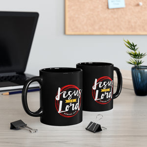 Jesus is Lord - Black mug 11oz