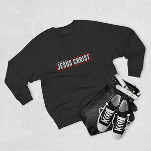 Powered by Jesus Christ - Men's Premium Crewneck Sweatshirt