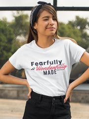 Load image into Gallery viewer, Fearfully and Wonderfully Made - Women&#39;s Ultra Cotton Tee
