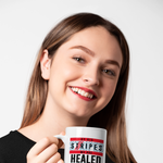 Load image into Gallery viewer, By His Stripes We are Healed - White Ceramic Mug
