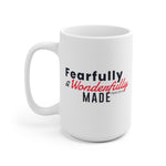 Load image into Gallery viewer, Fearfully and Wonderfully Made - White Ceramic Mug

