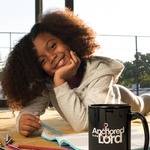 Load image into Gallery viewer, Anchored in the Lord - Black Mug 15oz
