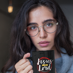 Load image into Gallery viewer, Jesus is Lord - Black mug 11oz
