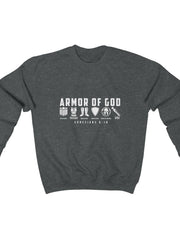 Load image into Gallery viewer, Men&#39;s Armor of God Heavy Blend™ Crewneck Sweatshirt
