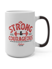 Load image into Gallery viewer, Be Strong &amp; Courageous - Color Changing Mug
