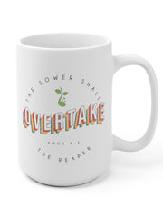 Load image into Gallery viewer, The Sower Shall Overtake the Reaper - White Ceramic Mug
