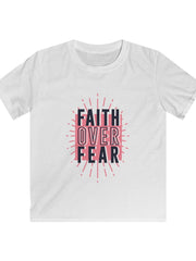 Load image into Gallery viewer, Faith over Fear - Kids Softstyle Tee
