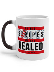 Load image into Gallery viewer, By His Stripes We are Healed - Color Changing Mug
