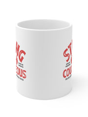 Load image into Gallery viewer, Be Strong and Courageous - White Ceramic Mug
