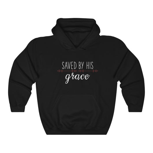 Saved By His Grace - Women's Heavy Blend™ Hooded Sweatshirt