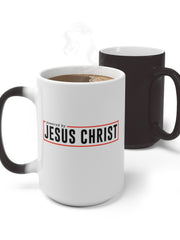 Load image into Gallery viewer, Powered by Jesus Christ - Color Changing Mug

