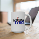Load image into Gallery viewer, Anchored in the Lord - White Ceramic Mug
