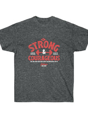 Load image into Gallery viewer, Be Strong and Courageous - Men&#39;s Ultra Cotton Tee
