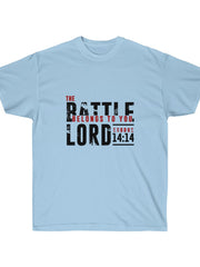 Load image into Gallery viewer, The Battle belongs to you Lord - Men&#39;s Ultra Cotton Tee
